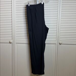Eileen Fisher Dark Gray Straight Leg Side Zip Pants Size 20W
